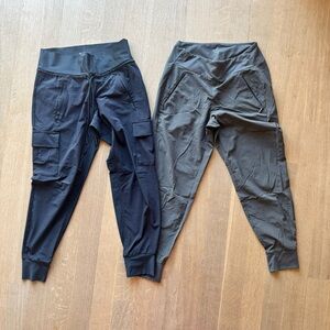 2 pair ATHLETA High Rise Cargo Pant 2 pair| Black and Green